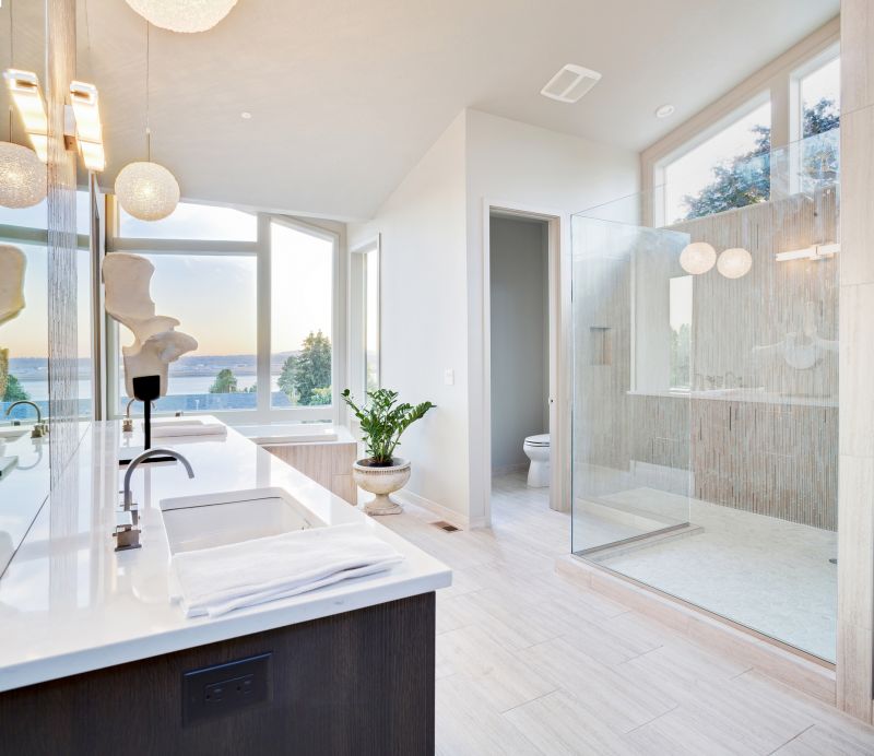 Wide Picture of a Modern Bathroom